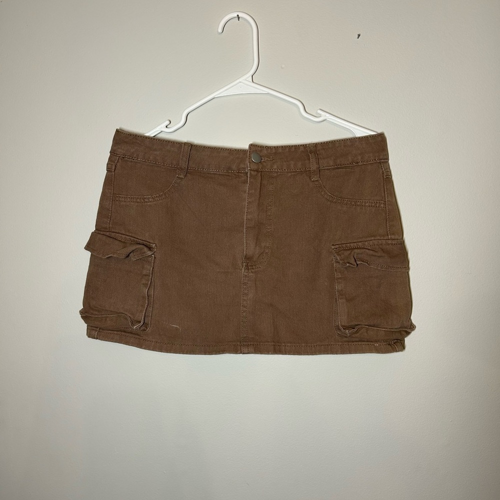 Brown Women's Cargo skirt